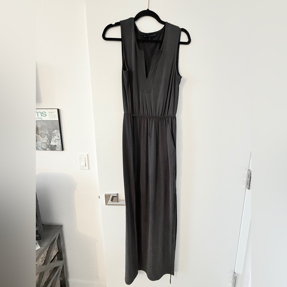 Dark Gray Grecian Style Maxi Dress (White House Black Market)
